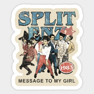 Split Enz 1983 Vintage Crack Sticker